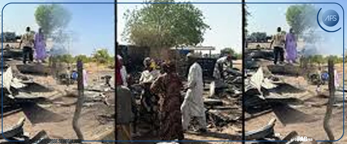 Un incendie ravages sept cantines au marché central de Tambacounda