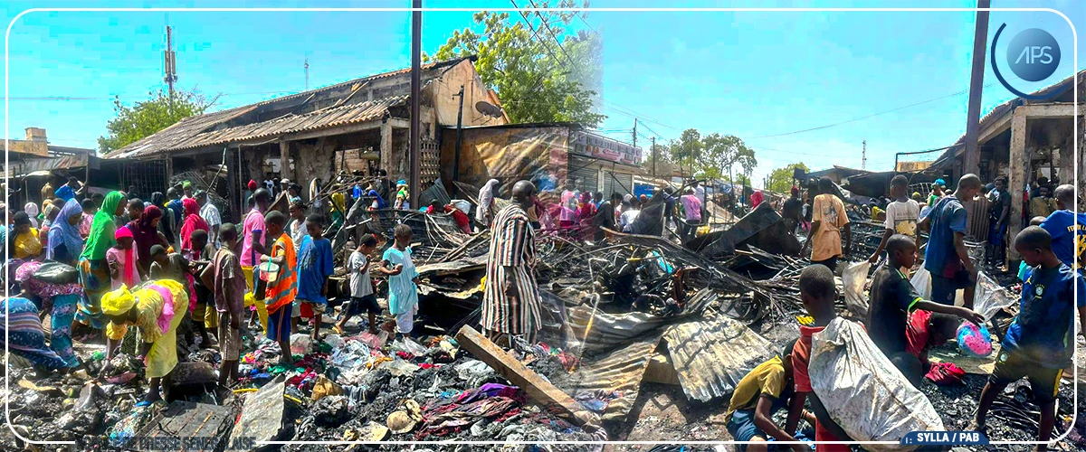 Un incendie ravages sept cantines au marché central de Tambacounda