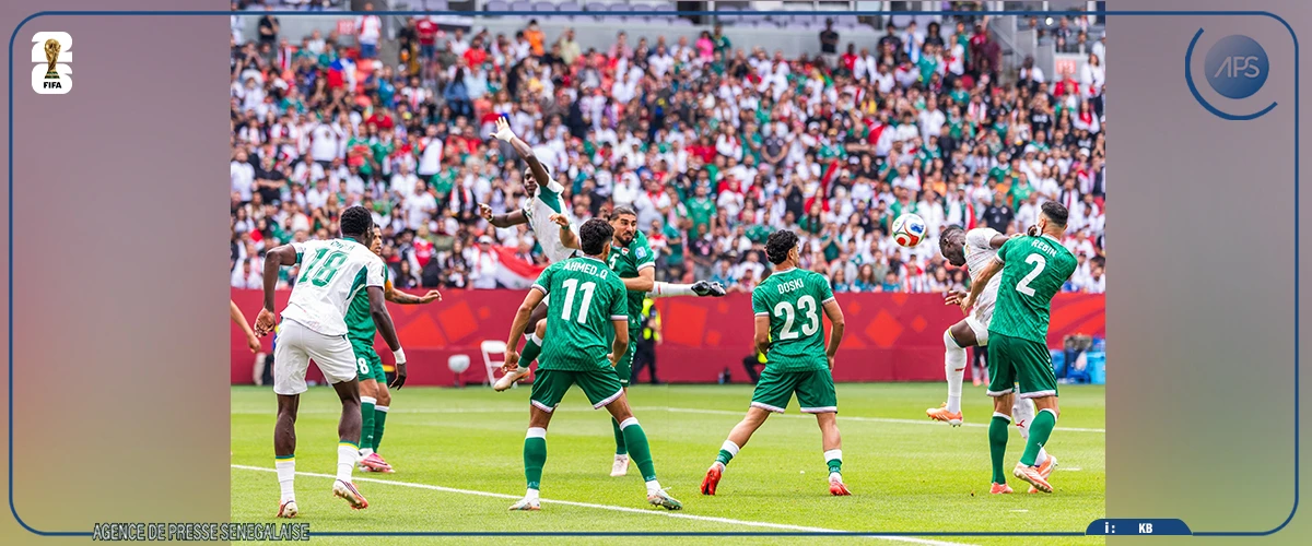 Mondial 2026 : le Sénégal mène devant l’Irak à la mi-temps (1-0)