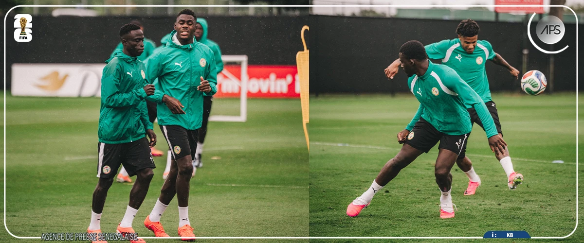 ‎Les Lions s’entraînent sans Jackson, Gueye, Mendy et Sarr ‎