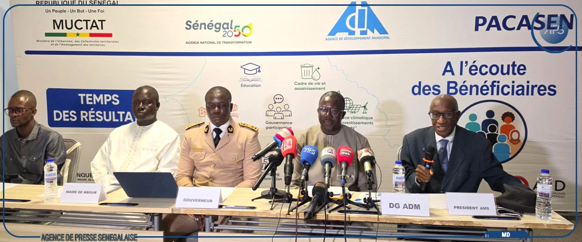 Thiès : le PACASEN a appuyé 15 collectivités territoriales entre 2019 et 2024, pour 14,2 milliards FCFA
