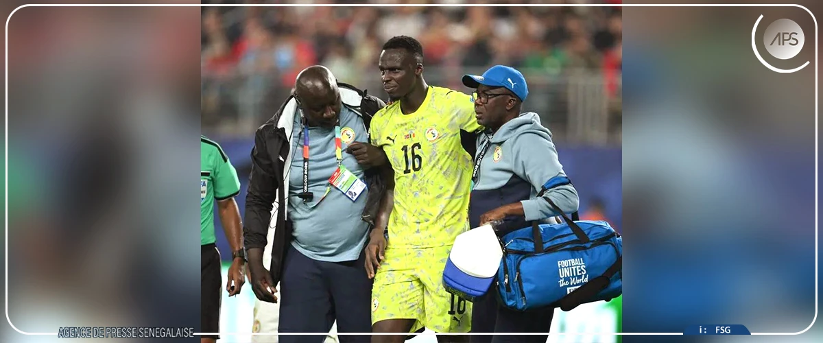Edouard Mendy souffre d’un “petit pincement au ligament interne”, selon Koulibaly
