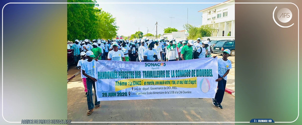 La SONACOS organise une randonnée pédestre pour renforcer son engagement social à Diourbel