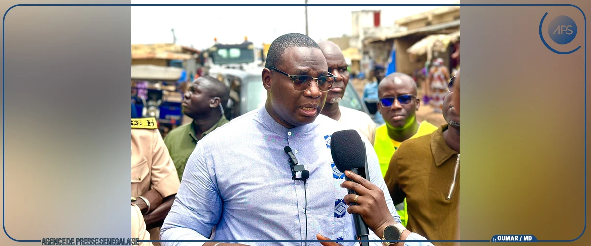 Gestion des inondations : Moussa Bala Fofana satisfait de l’état d’avancement des chantiers engagés à Diourbel