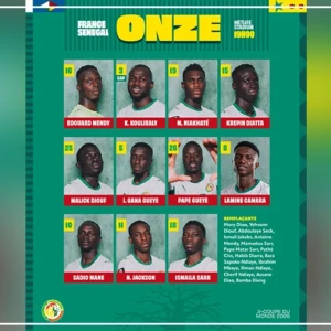 ‎Mondial 2026 : Koulibaly et Gana Gueye titulaires face à la France
