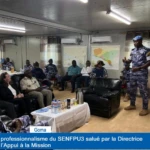Goma : le professionnalisme du SENFPU3 salué par la Directrice de l'Appui à la Mission