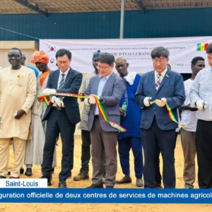 Saint-Louis : Inauguration officielle de deux centres de services de machines agricoles