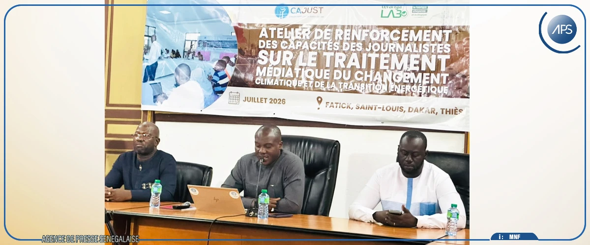 Saint-Louis : des journalistes formés aux techniques rédactionnelles du changement climatique