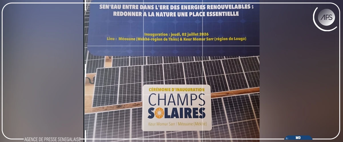 Inauguration d’un champ solaire de 21 mégawatts, pour alimenter les installations d’eau potable à Mékhé