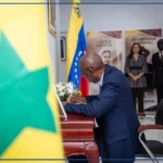 Cheikh Niang à l'ambassade du Venezuela pour présenter les condoléances du Sénégal suite aux séismes du 24 juin