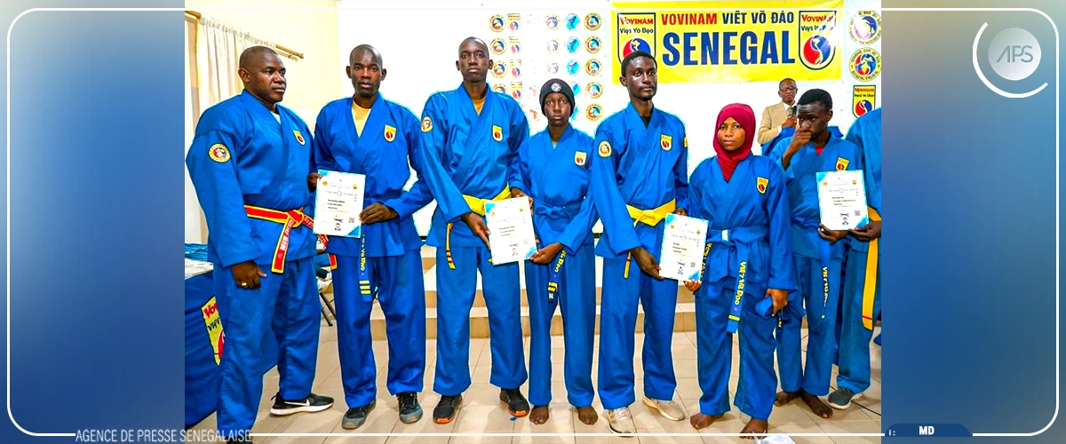Cinquante élèves pratiquants de vovinam viêt vo dao de plusieurs localités passent leurs grades à Thiès
