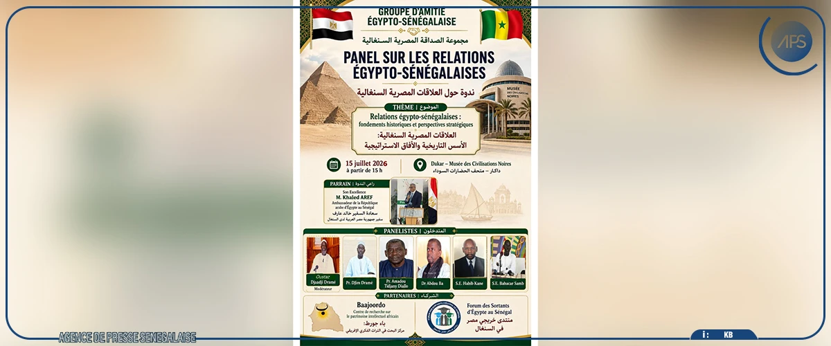 Les fondements historiques et l’avenir stratégique de la coopération entre le Sénégal et l’Egypte, au menu d’un panel, mercredi