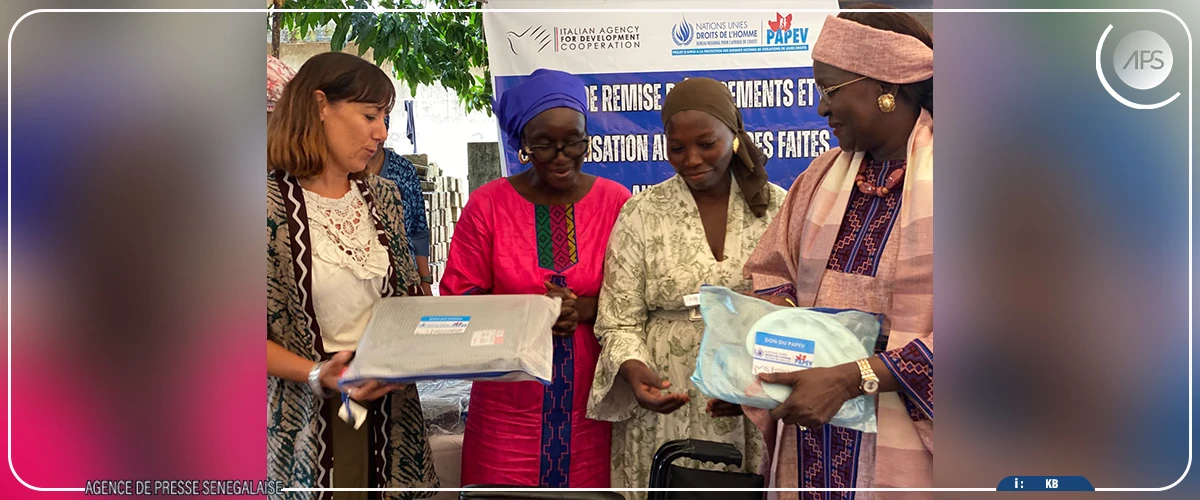 Ziguinchor : du matériel offert à un centre de protection des femmes et des enfants victimes de violences 
