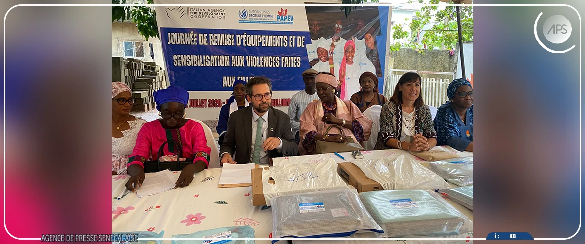 Ziguinchor : du matériel offert à un centre de protection des femmes et des enfants victimes de violences 