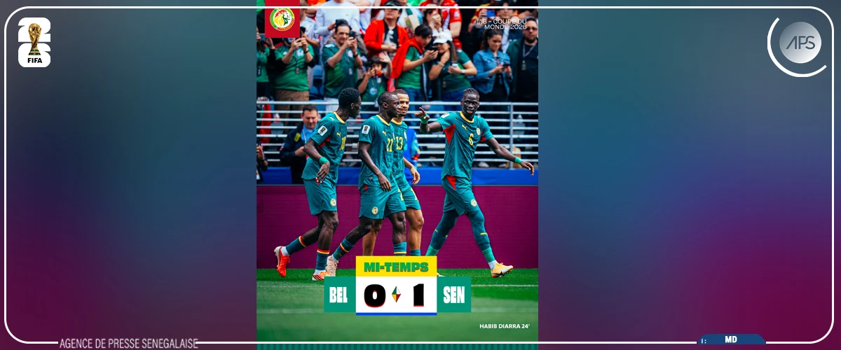 Les Lions mènent, 1-0, à la mi-temps contre la Belgique