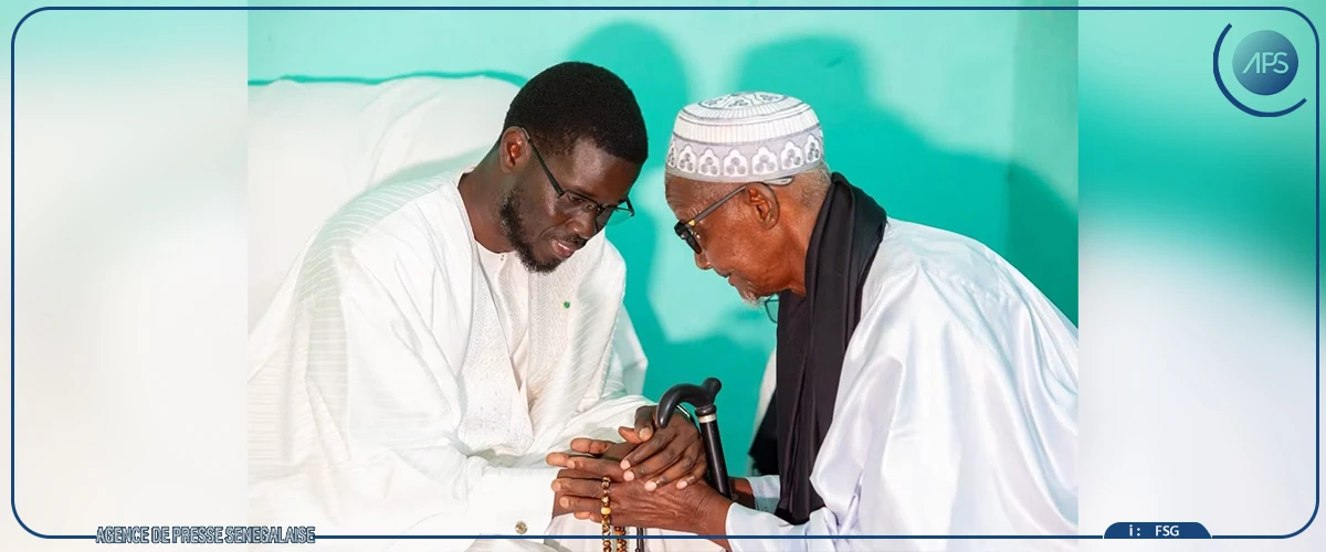 Louga: Bassirou Diomaye Faye salue l’héritage spirituel du défunt khalife de Guet Ardo