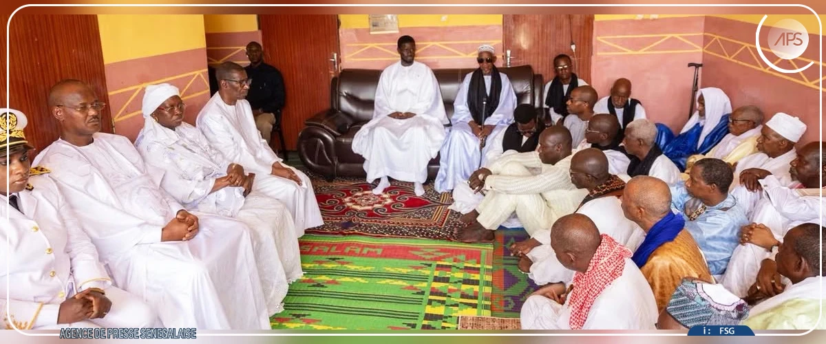 Louga: Bassirou Diomaye Faye salue l'héritage spirituel du défunt khalife de Guet Ardo