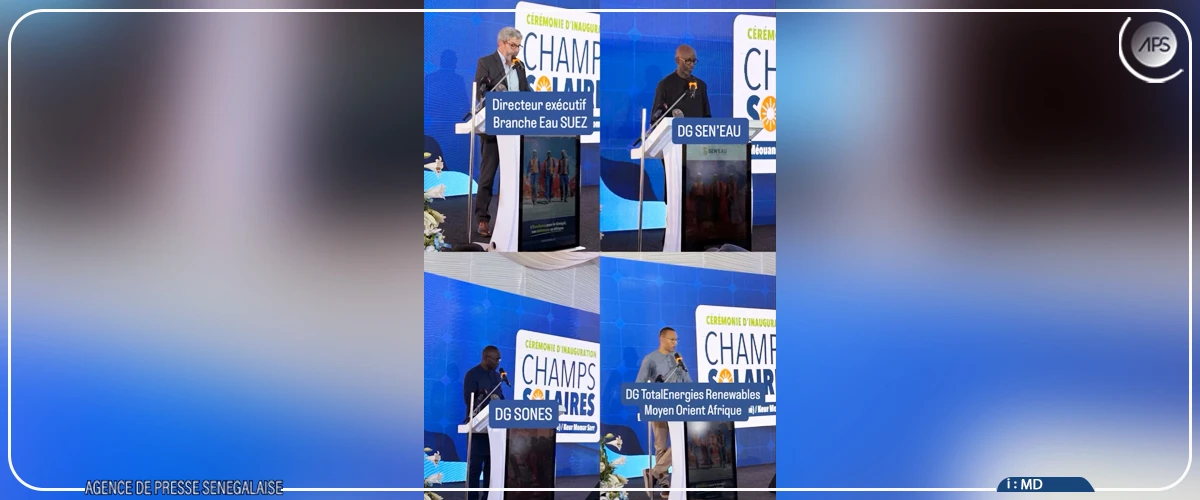 Inauguration d’un champ solaire de 21 mégawatts, pour alimenter les installations d’eau potable à Mékhé