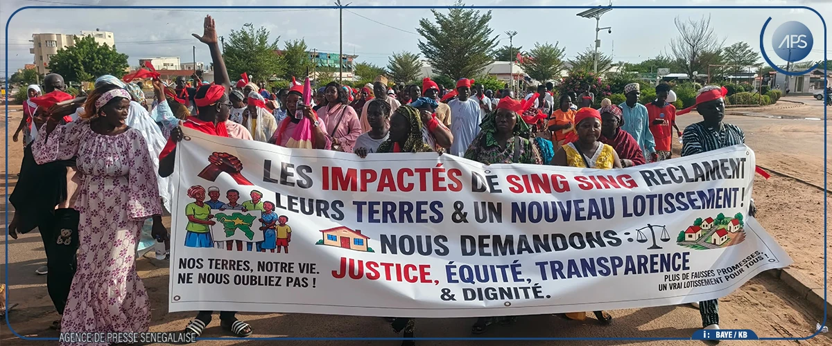Kaolack : le collectif des impactés de Sing-Sing réclame la régularisation de leurs parcelles