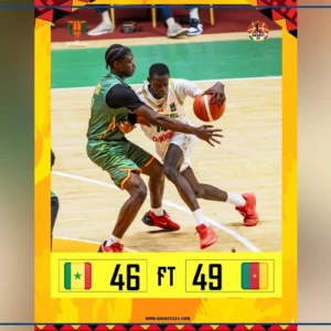 ‎Afrobasket masculin U18 2026 : le Sénégal termine deuxième du groupe C après sa défaite face au Cameroun (46-49) 