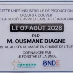Une usine de production d’œufs à couver inaugurée à Taïba Ndiaye
