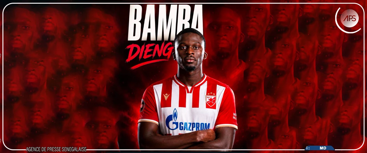 Football : Bamba Dieng veut contribuer à la réalisation des ambitions européennes de l’Étoile rouge de Belgrade‎‎