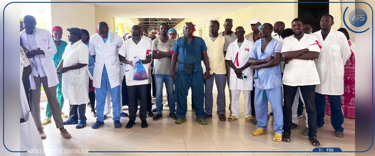 Hôpital de la Paix de Ziguinchor : l’intersyndicale annonce une semaine de grève, de sit-in et de ports de brassards rouges