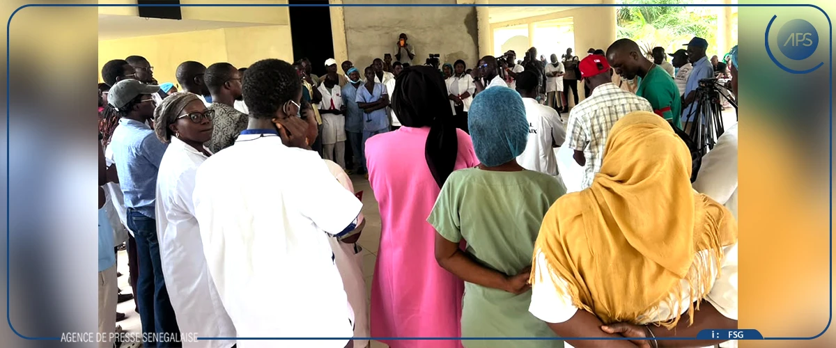 Hôpital de la Paix de Ziguinchor : l'intersyndicale annonce une semaine de grève, de sit-in et de ports de brassards rouges