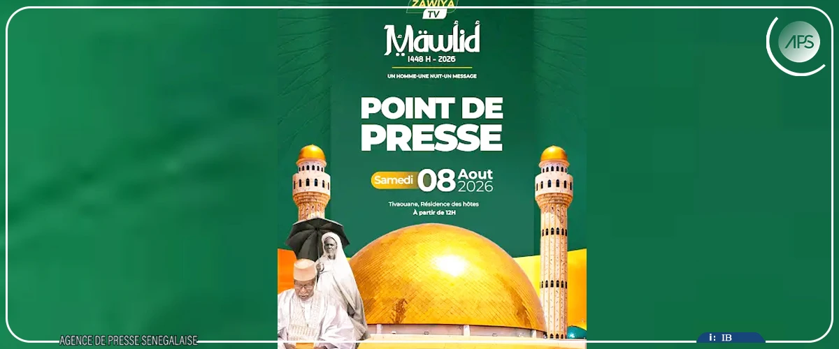 Point de presse de la Cellule Zawiya Tijaniyya sur le Gamou 2026, samedi à Tivaouane