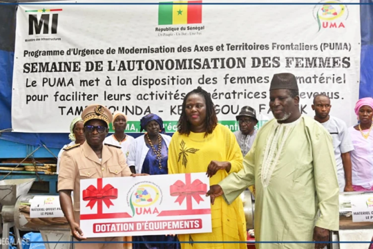 Des équipements de valorisation de productions locales du PUMA à des groupements de promotion féminine de Tambacounda