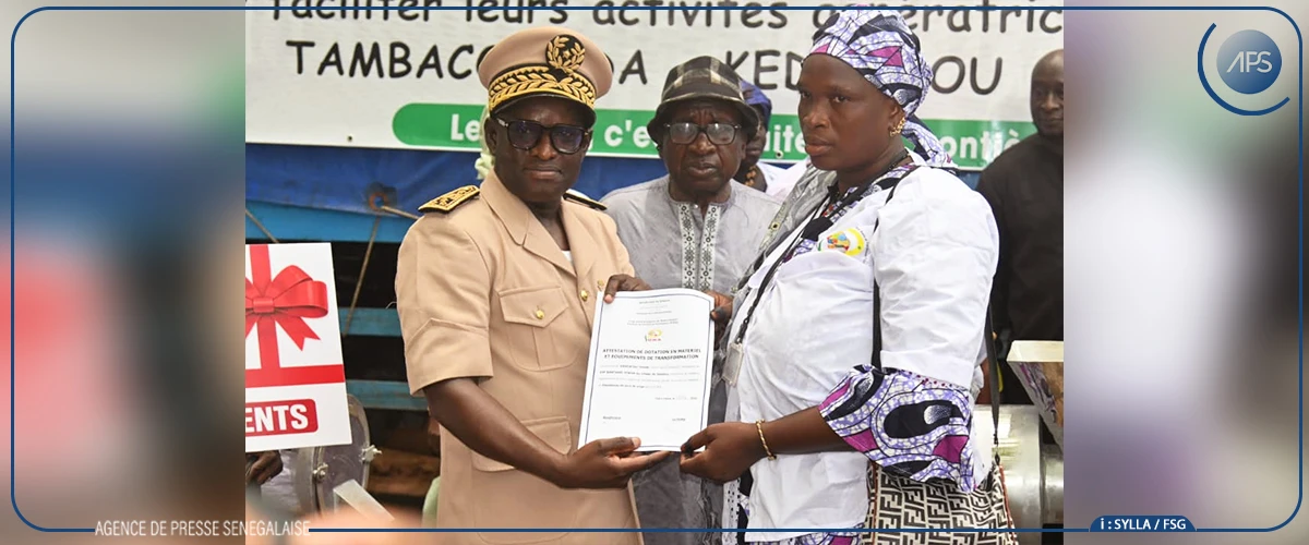 Des équipements de valorisation de productions locales du PUMA à des groupements de promotion féminine de Tambacounda