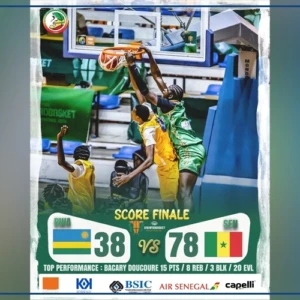 ‎Afrobasket U18 masculin 2026 : le Sénégal domine largement le Rwanda (78-38) pour son entrée en lice