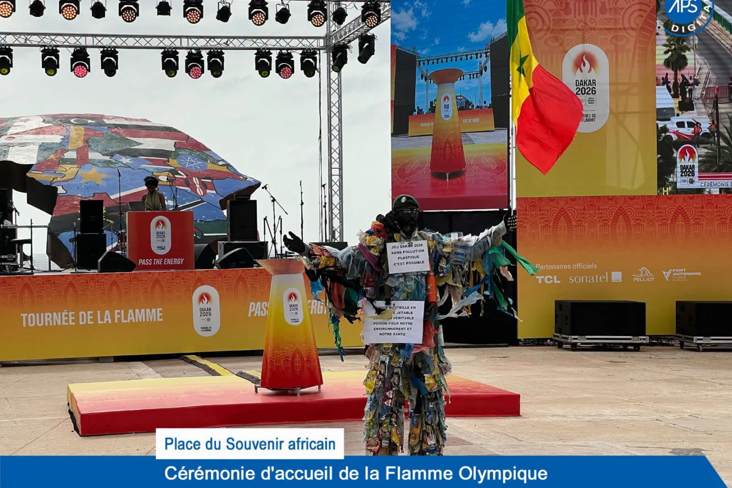 Place du Souvenir africain : Cérémonie d’accueil de la Flamme Olympique 