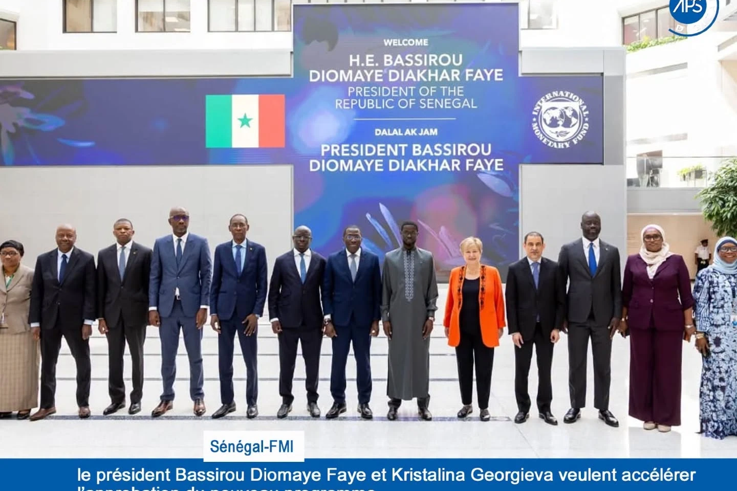 Sénégal-FMI : le président Bassirou Diomaye Faye et Kristalina Georgieva veulent accelerer l’approbation du nouveau programme
