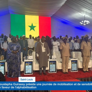 Saint-Louis : Moustapha Guirassy préside une journée de mobilisation et de sensibilisation en faveur de l'aalphabétisation