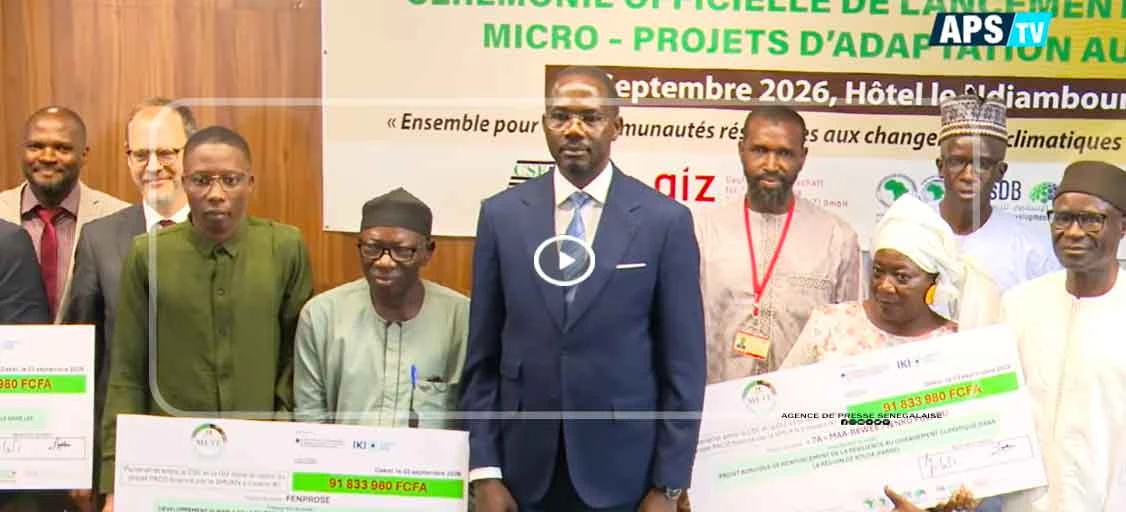 Changements climatiques : cinq micro-projets communautaires d’adaptation lancés à Dakar
