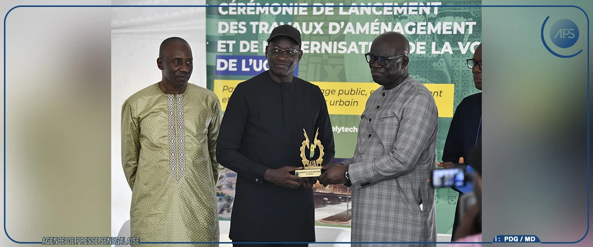 Lancement officiel de travaux d’aménagement de 3130 mètres de voierie à l’UCAD