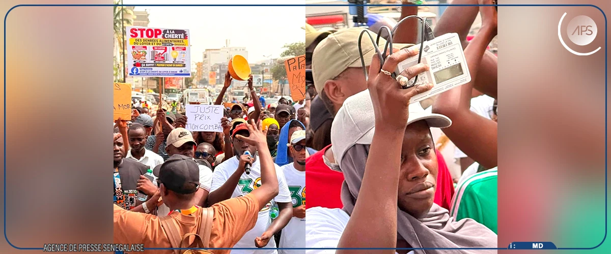 Contre la vie chère, des Sénégalais marchent dans les rues de Dakar