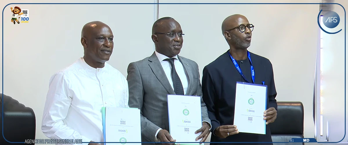 Jeux olympiques de la jeunesse : le COJOJ, la SONES et SEN’EAU signent une convention en vue d’une distribution correcte de l’eau à Dakar