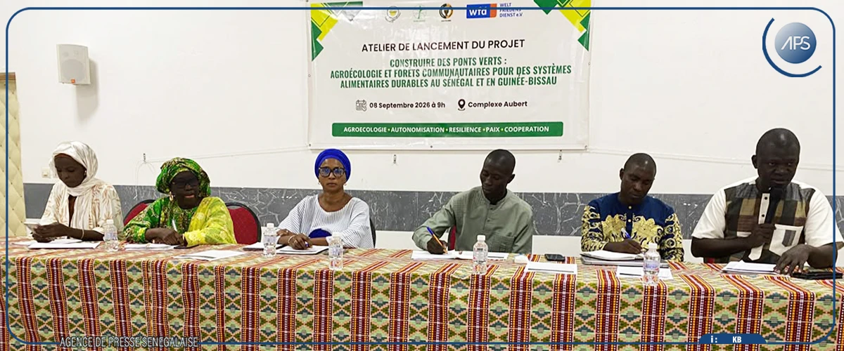 “Construire des ponts verts”, un nouveau projet de résilience climatique lancé à Ziguinchor