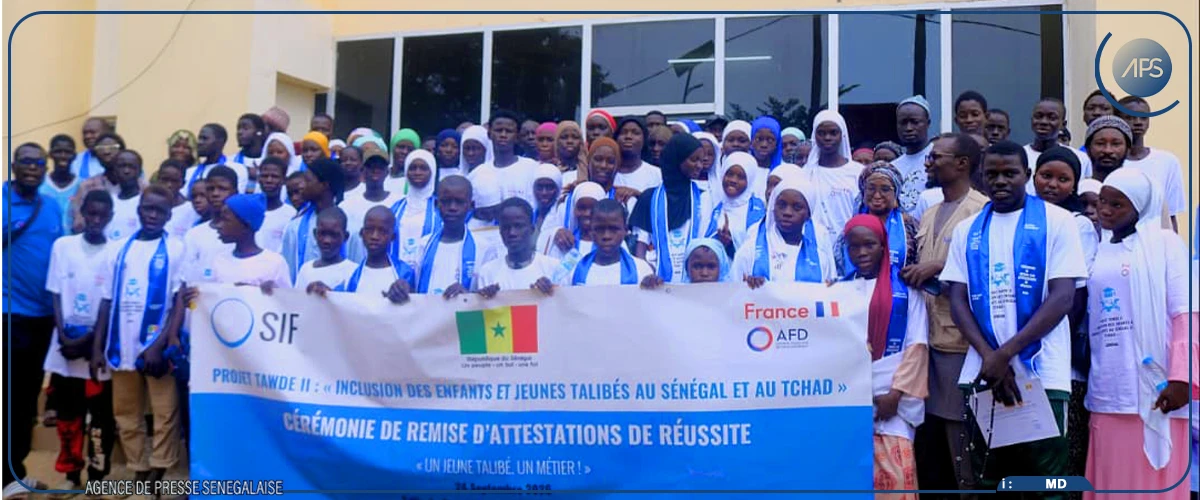 Kaffrine : une soixantaine de talibés formés sur différents métiers