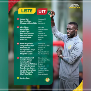 Une liste de 25 joueurs pour le tournoi UFOA-A qualificatif pour la CAN U17