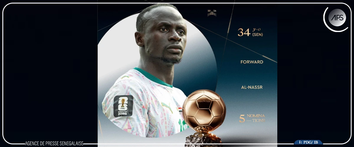 Sadio Mané parmi les 30 prétendants au Ballon d'or France Football 2026