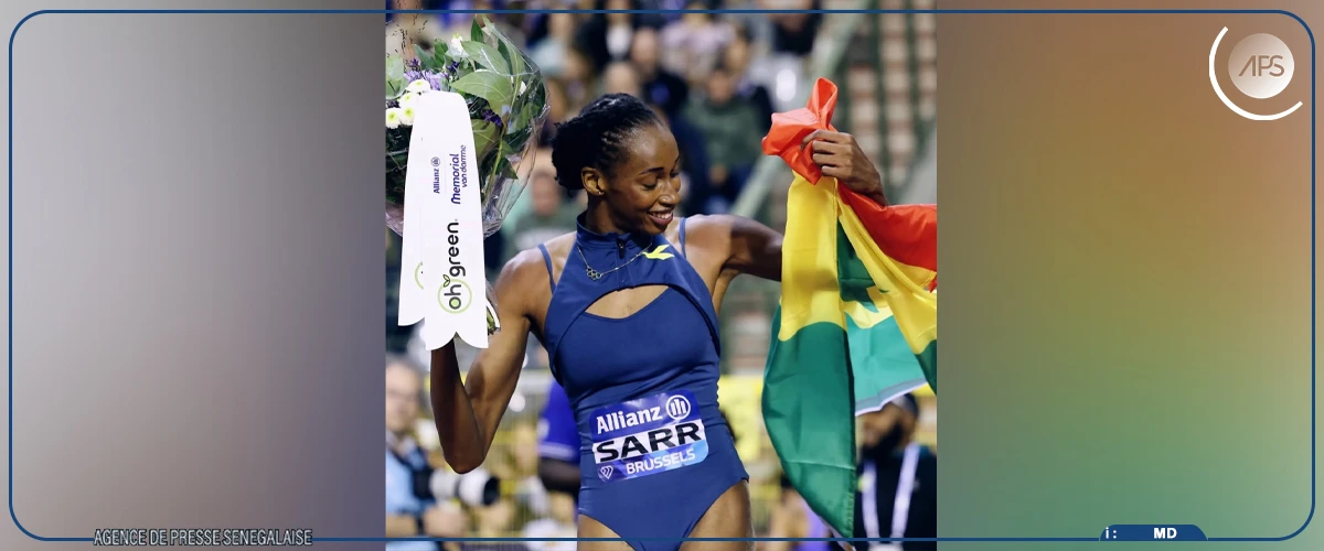 Saly Sarr remporte la grande finale de la Diamond League à Bruxelles, une première pour l'athlétisme sénégalais