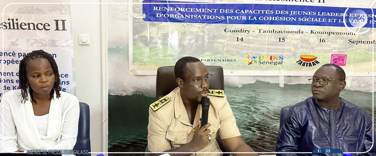 Tambacounda : des jeunes leaders outillés pour la préservation de la cohésion sociale et du vivre-ensemble