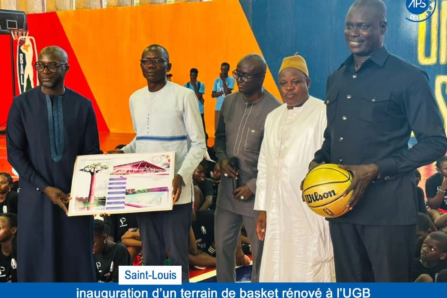 Saint-Louis : inauguration d’un terrain de basket rénové à l’UGB