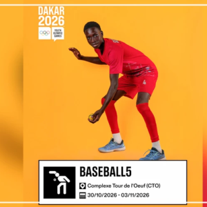 JOJ 2026 : le baseball 5 ouvre les hostilités, ce vendredi