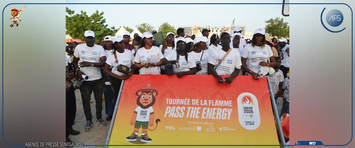 JOJ Dakar 2026 : Louga accueille la flamme olympique par une forte mobilisation