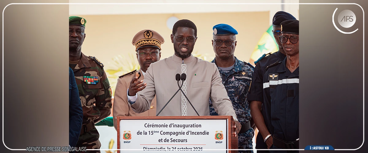 La Brigade nationale des sapeurs-pompiers renforcée de 11 milliards de francs CFA en 2026 (Bassirou Diomaye Faye)