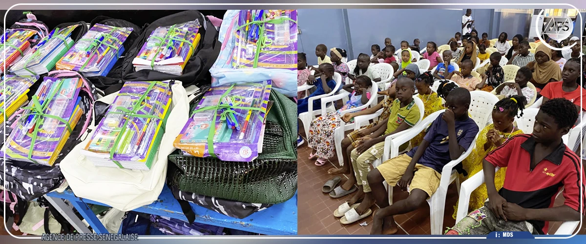 Ziguinchor : plus de 100 kits scolaire remis à des élèves issus de familles démunies